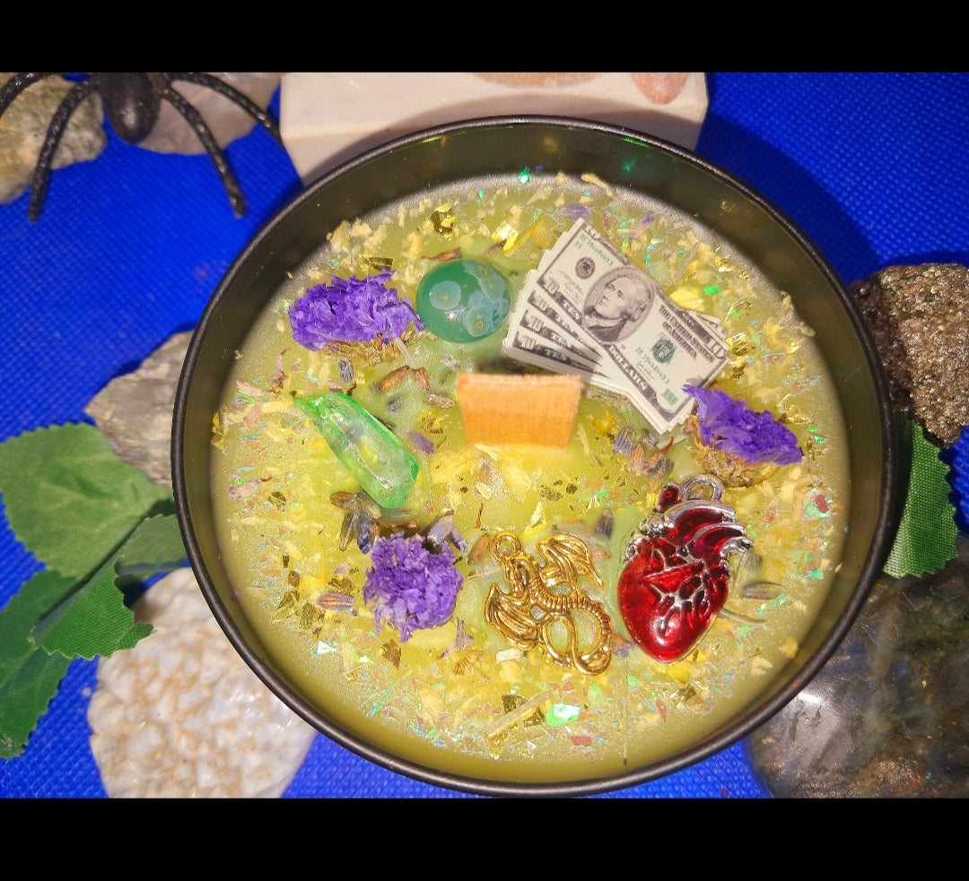 Money Comes To Me Masculine Ritual Candle