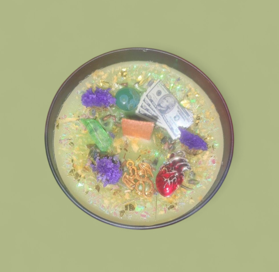 Money Comes To Me Masculine Ritual Candle