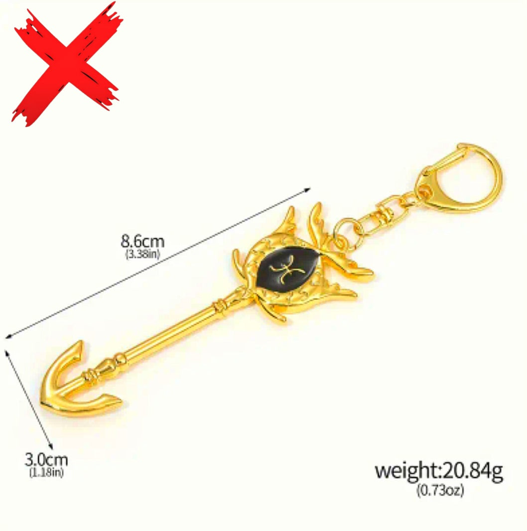 Pisces Protection & Transmuting Keychain - Home, Vechile, Kids, Travels - Ritual Activated & Blessed