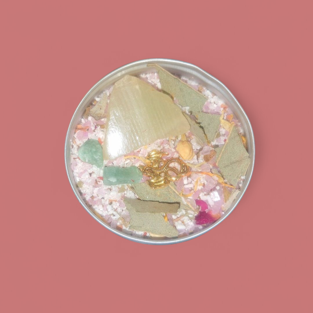 Road Opener Ritual Spiritual Bath Jar & Crystals
