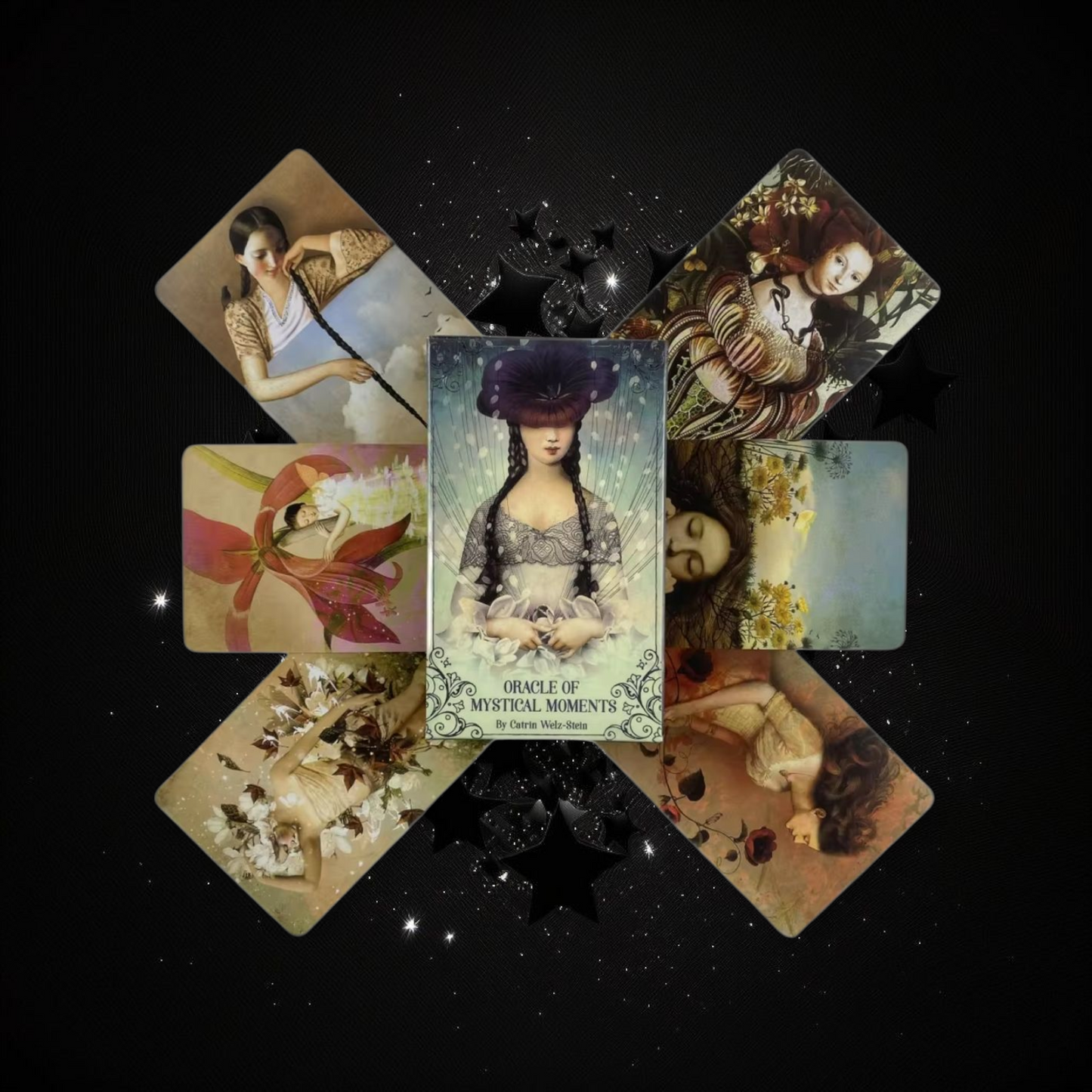 Oracle If Mystical Moments Deck & Ritual Reading Elixir & Activated Crystal