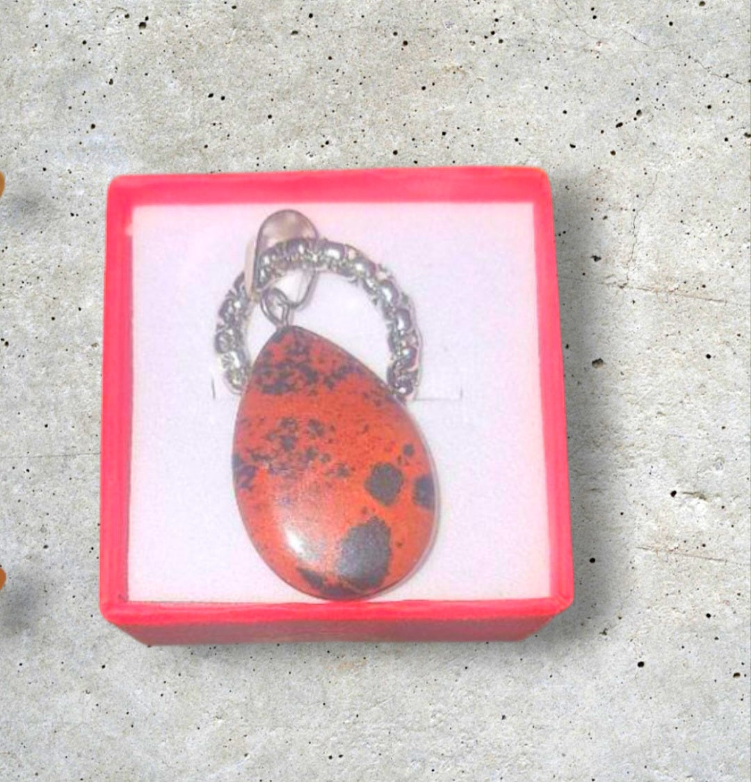 Bloodstone Crystal Sterling Sliver Snake Chain Ritual Necklace & Pendulum Attachment Added