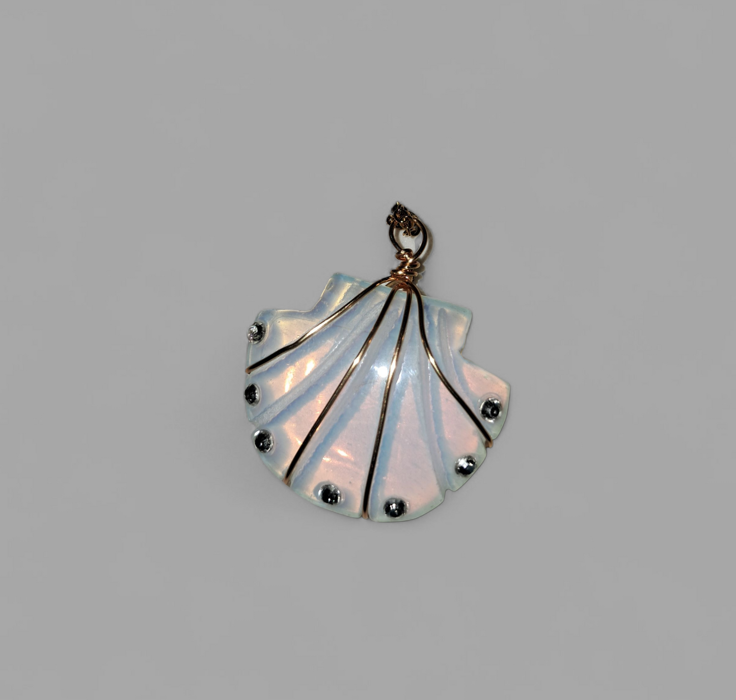 Crown & Heart Of The Sea Opal Shell Ritual Necklace