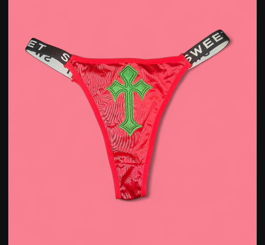 The Sweet Magical Flower - Red / Green / White / Black Ritual Activated Thong