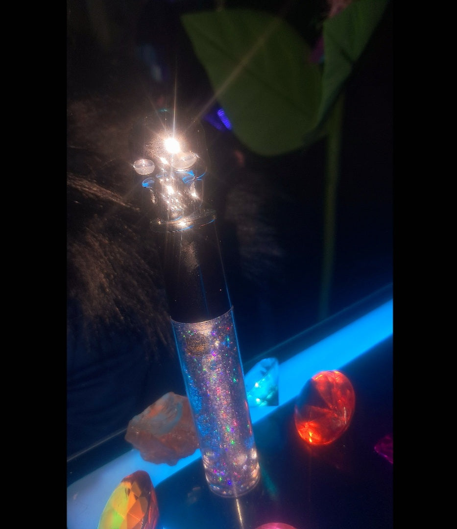 Moon Magic Sliver Skull Blue Lip Gloss
