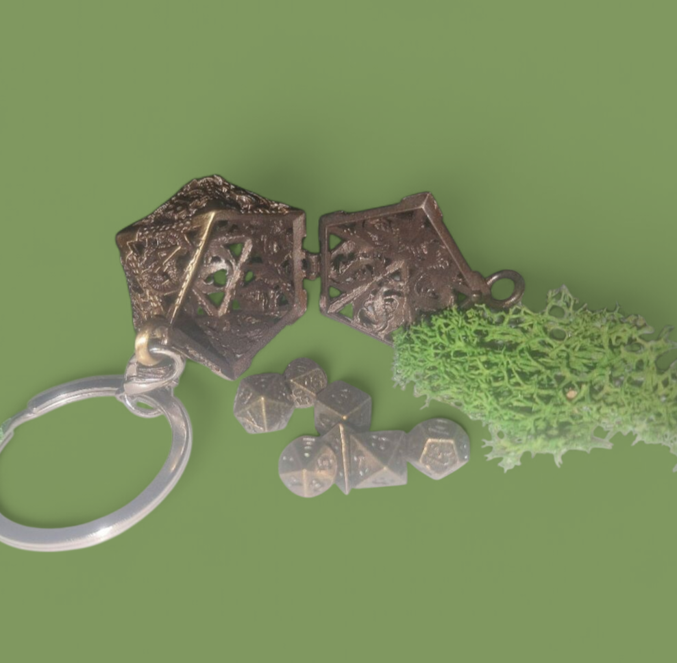 Spiritual Dice Divination Keychain