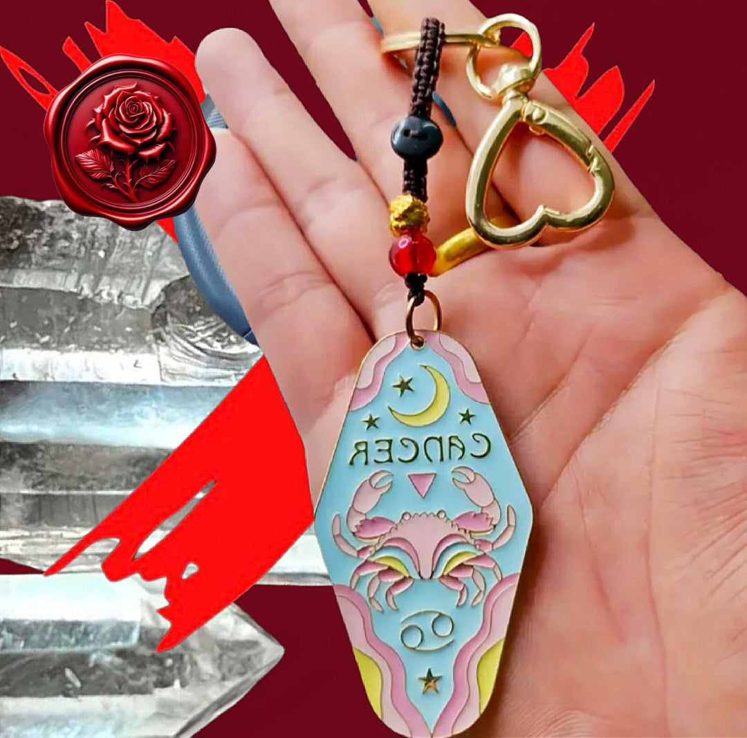 Cancer Protection & Transmuting Keychain - Home, Vechile, Kids, Travels - Ritual Activated & Blessed