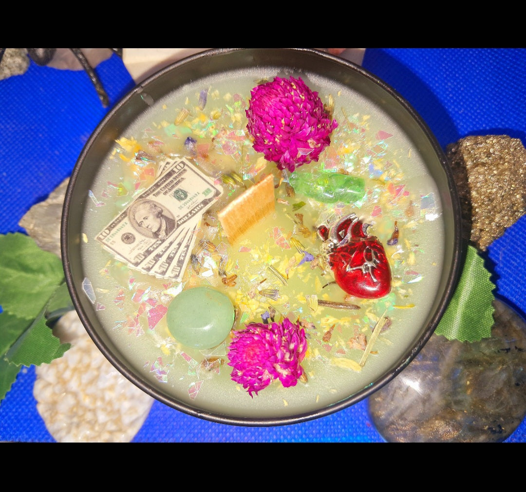 Money Comes To Me Feminine Energy Ritual Candle