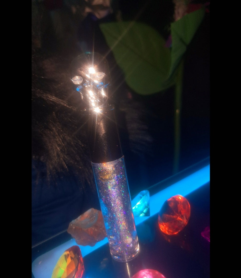 Moon Magic Sliver Skull Blue Lip Gloss