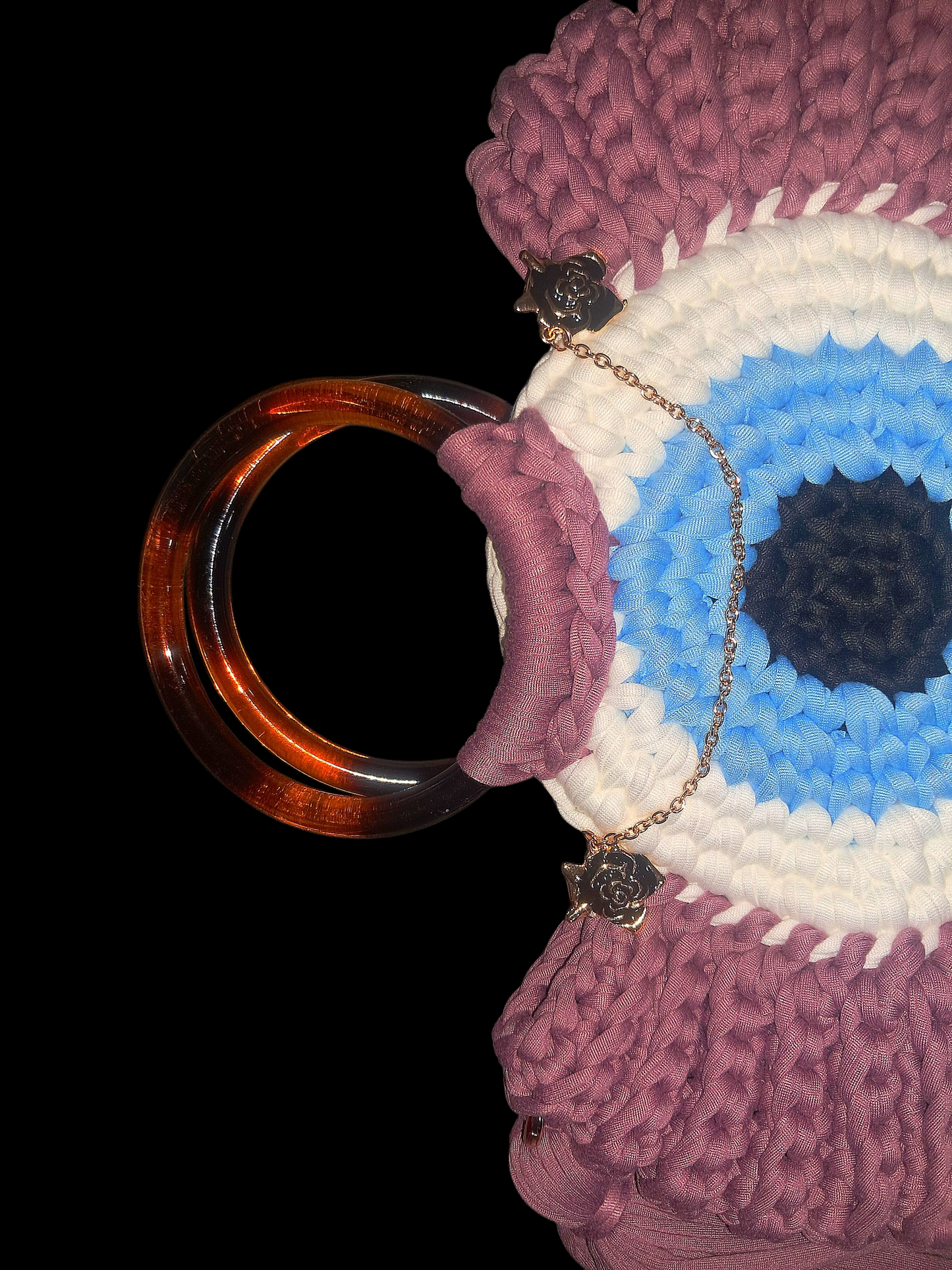 Black Rose Creativity & Creation & Wisdom Booster - Ritual Purple Evil Eye Activated Purse
