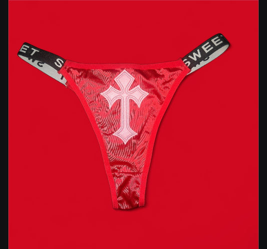 The Sweet Magical Flower - Light Pink / Red / White / Black Ritual Activated Thong