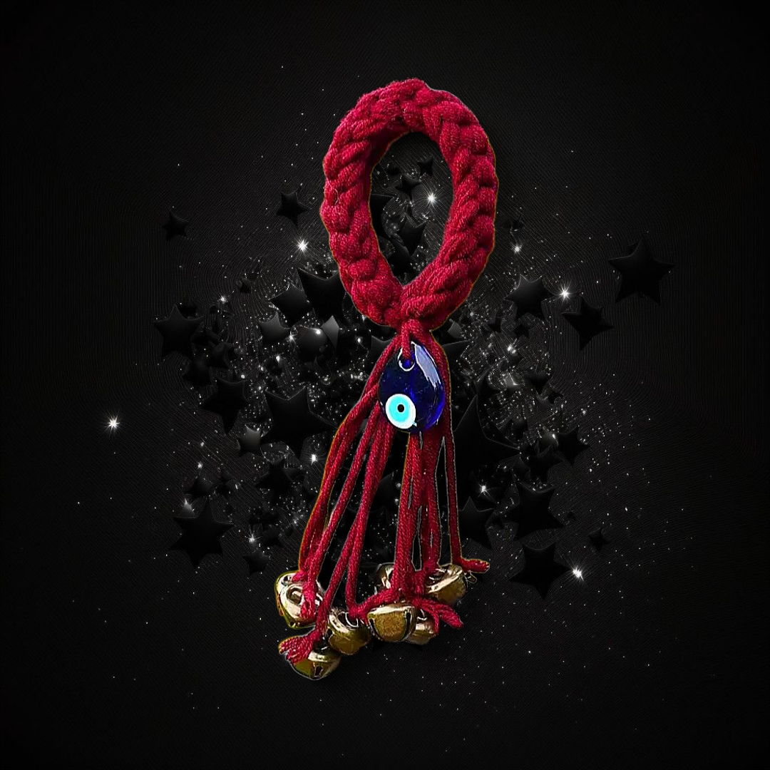 Magical Alarm System - Evil Eye / Red & Witch / Warlock Bells Ritual Activated & Blessed