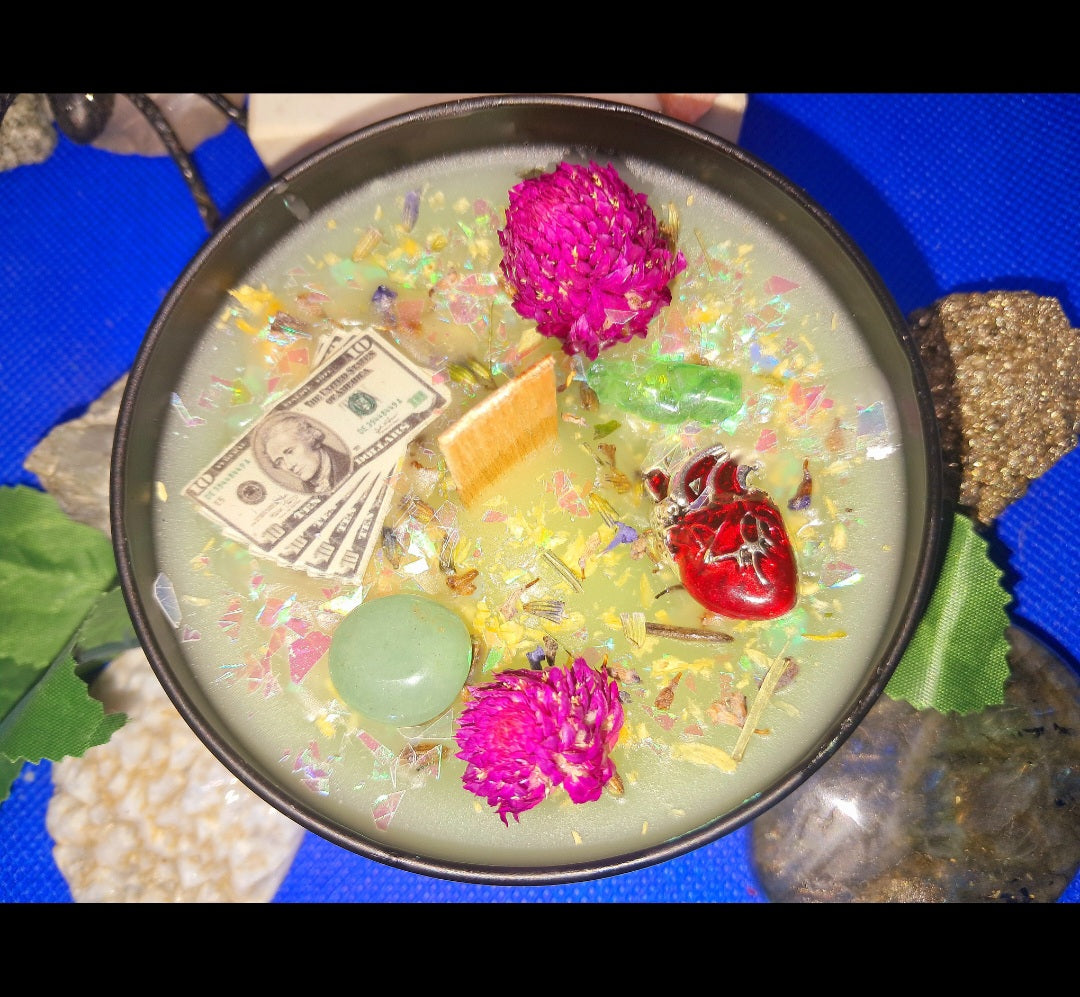 Money Comes To Me Feminine Energy Ritual Candle