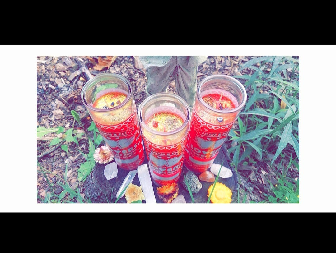 Red 7 Day Blessed & Activated Ritual Candle