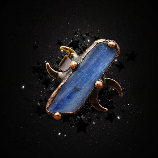 Stone Of Protected Voices - Aqua Aura Ritual Ring Activated & Blessed