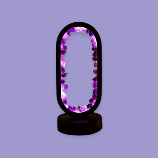 Amethyst Amplified Connection To Divine Energies, Messages & Creavitity Untainted & Protected Ritual Lamp