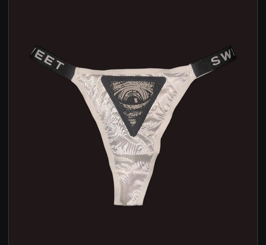 The Great Architect Of Passion & Love - White / Black Ritual Activated Thong