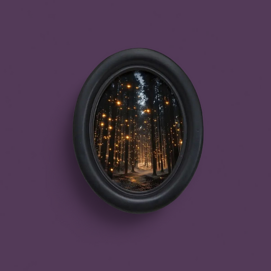 Firefly Filled Woods Ritual Wish Guardian Mirror - Alter / Office / Home Decor
