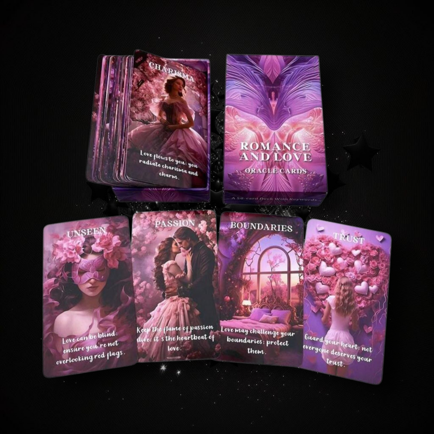 Romance & Love Oracle Deck & Ritual Reading Elixir & Activated Crystal