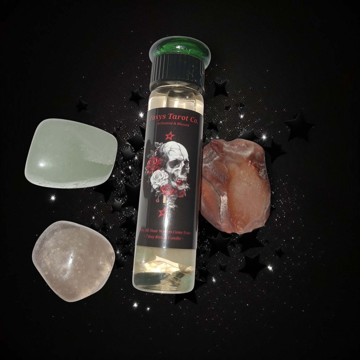 Dark Grimoire Tarot & Ritual Reading Elixir & Activated Crystal