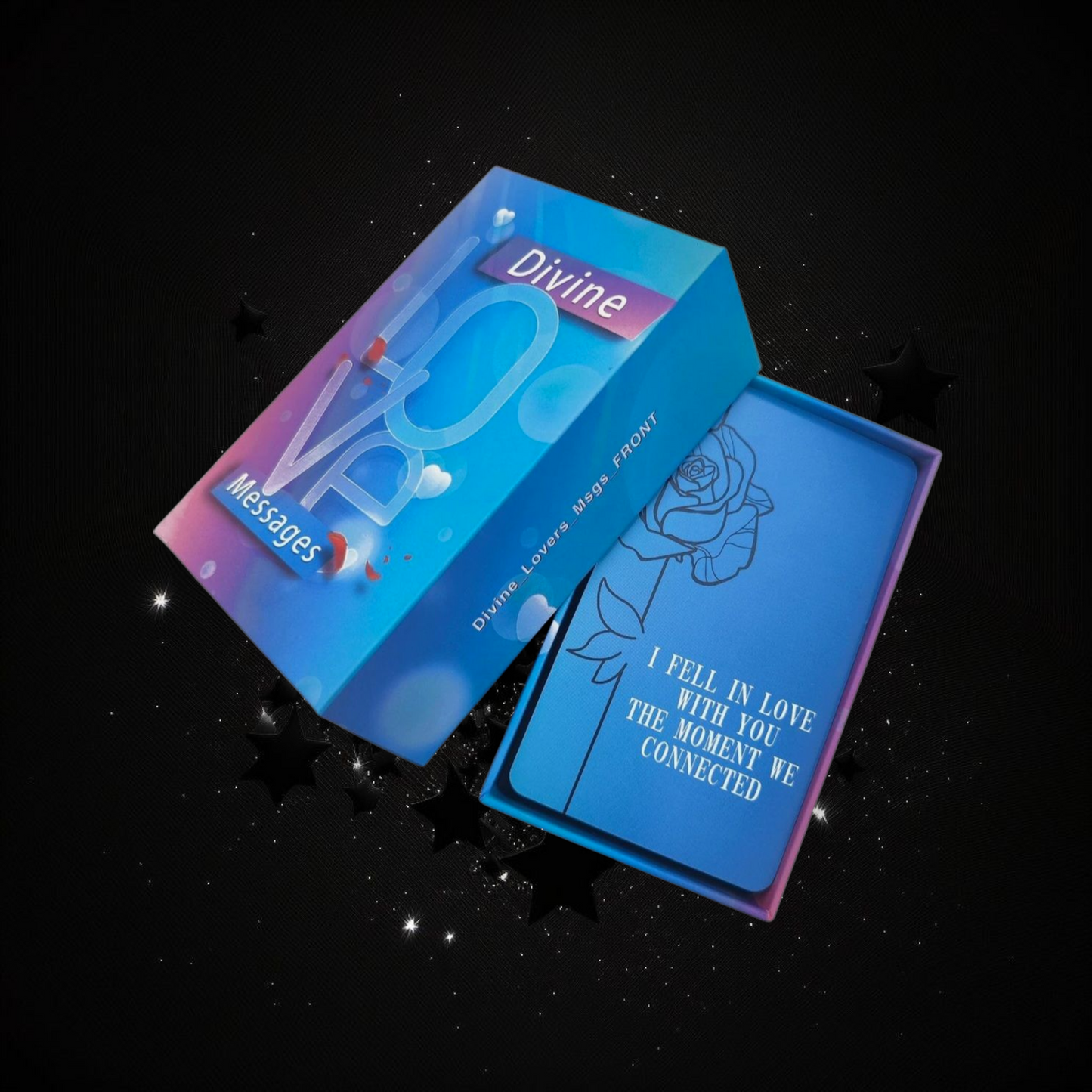 Divine Love Messages Oracle Deck & Ritual Reading Elixir & Activated Crystal
