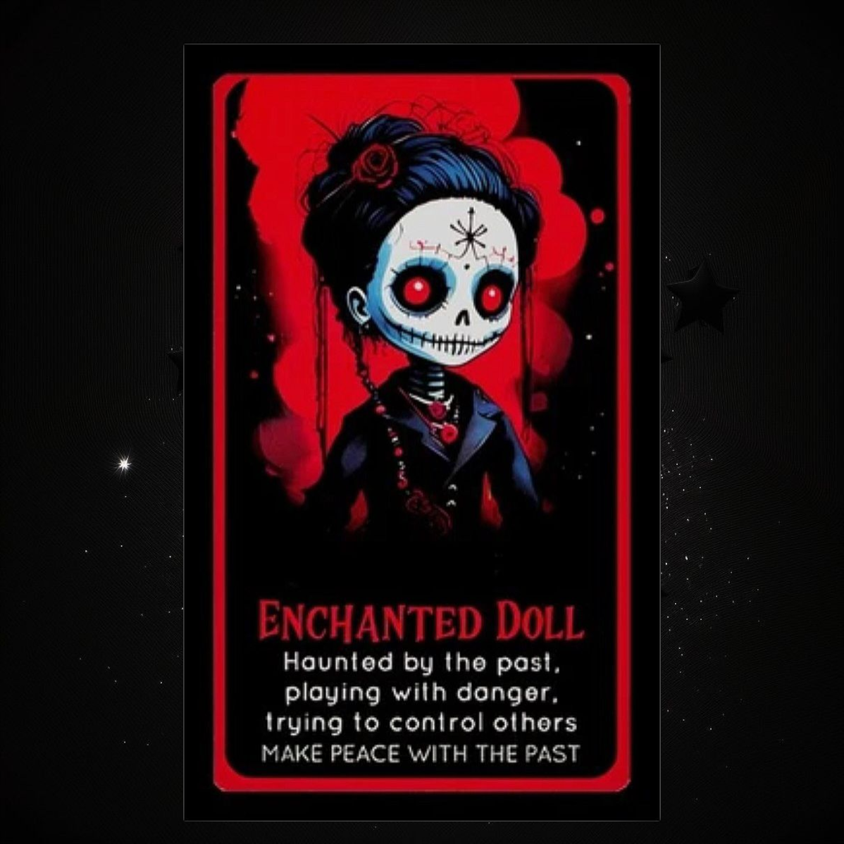 Blood Moon Oracle Deck & Ritual Reading Elixir & Activated Crystal