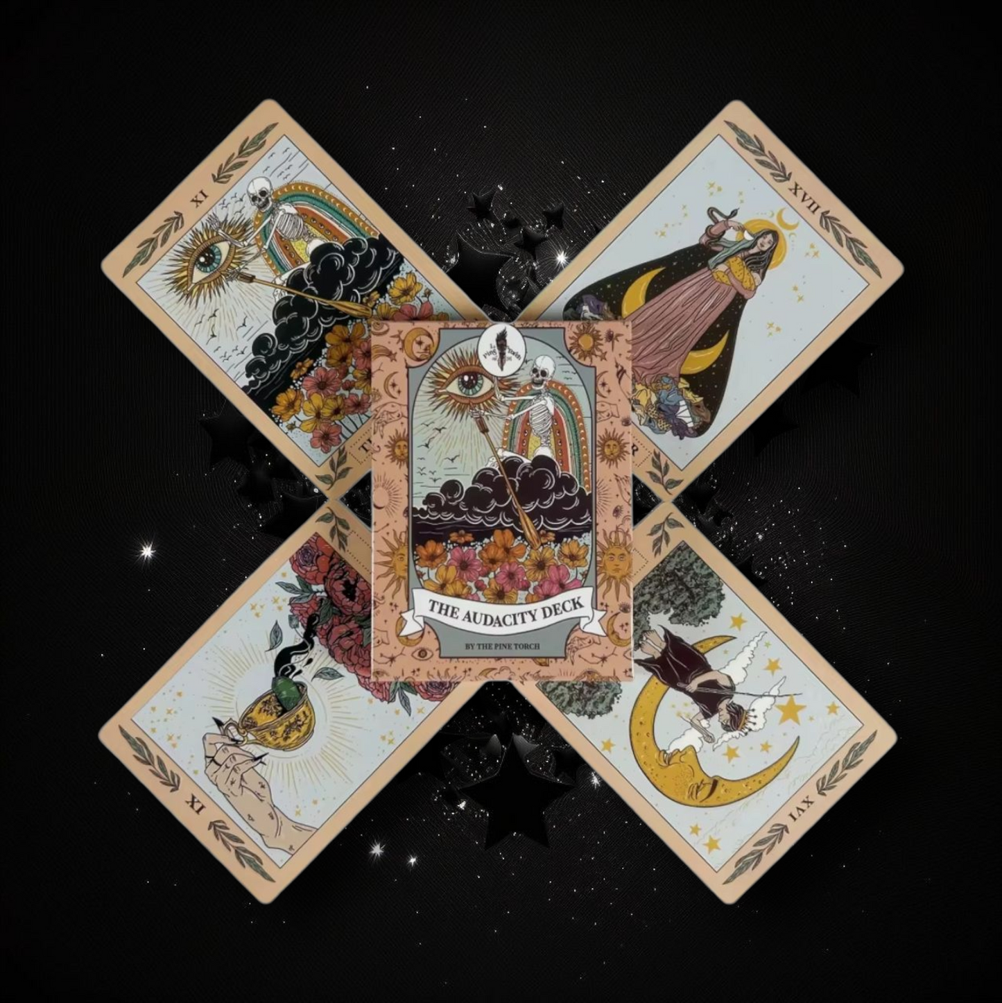 The Audacity Oracle Deck & Ritual Reading Elixir & Activated Crystal
