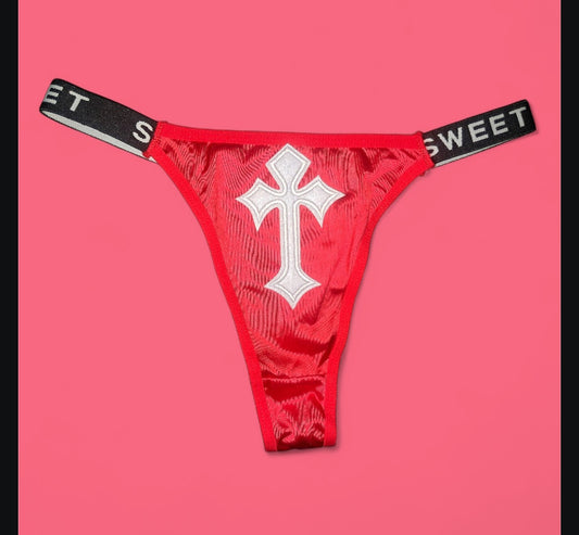 The Sweet Magical Flower - Red / White / Black Ritual Activated Thong