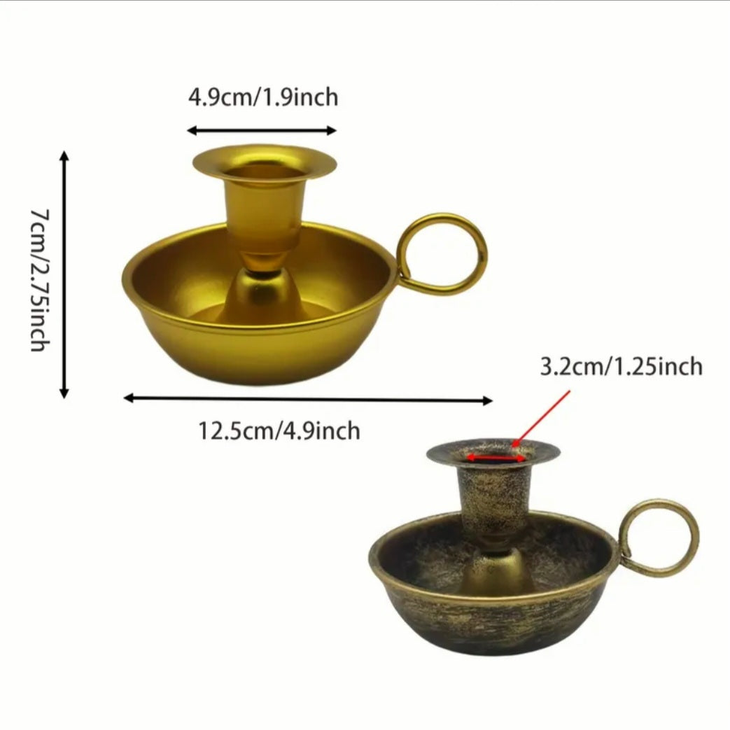 Road & Energy Opener Of My Space / Energy Shifting & Cleansing Guide - Bronze Gold Ritual Activated & Blessed Candle Holder