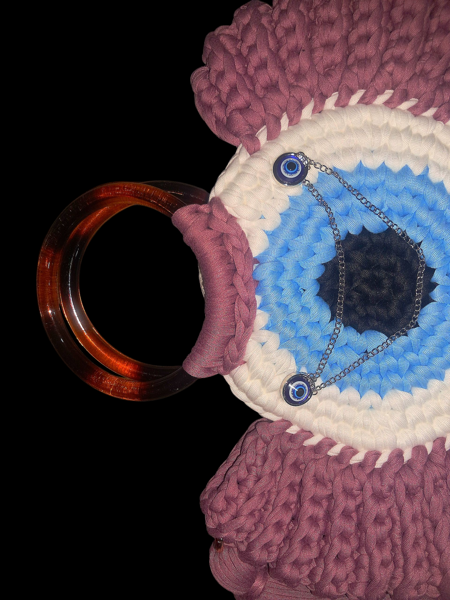 Creativity & Creation & Wisdom Booster - Ritual Purple Evil Eye Activated Purse