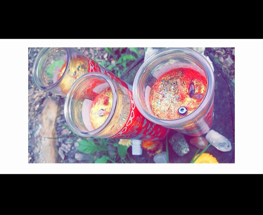 Red 7 Day Blessed & Activated Ritual Candle