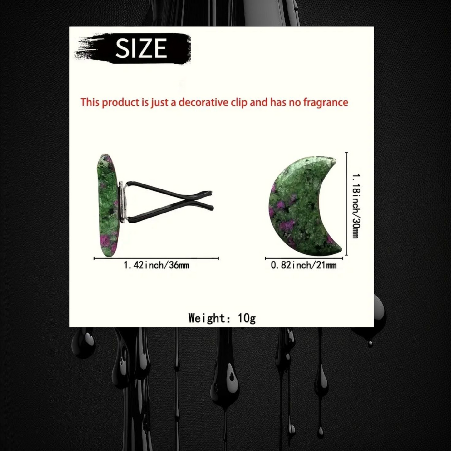 Safe Travels & No Vechile Warfare Crystal Clip - Ritual Activated & Blessed Dragons Blood Crystal