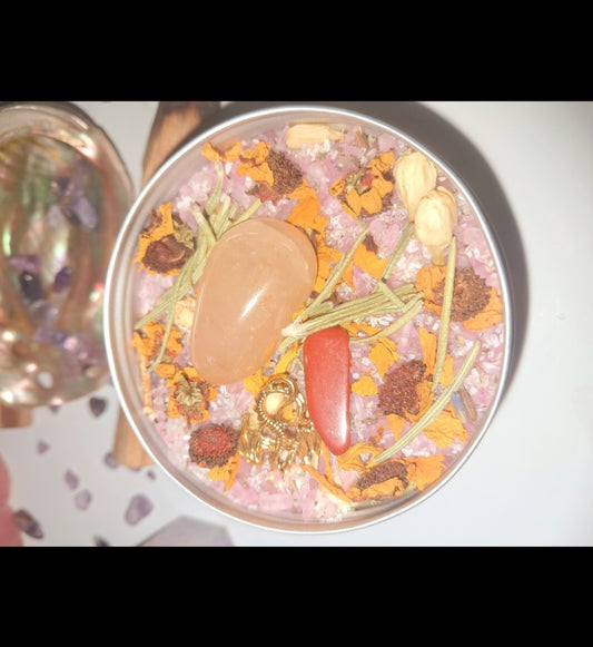 Luck & Blessings Ritual Spiritual Bath Jar & Crystals