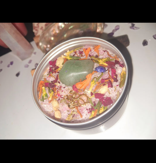 Cleansing Ritual Spiritual Bath Jar & Crystals