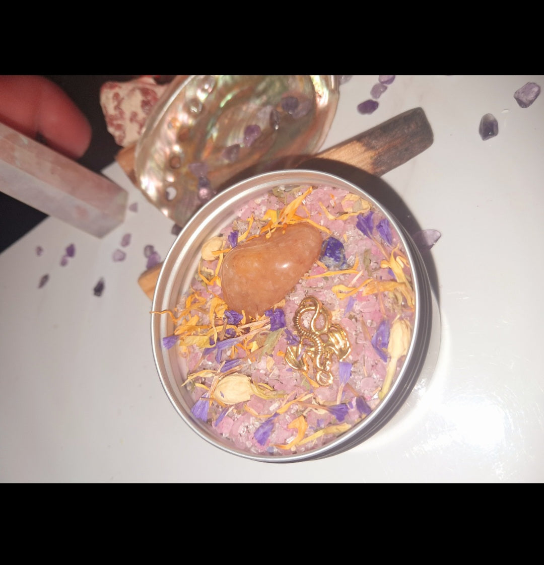 Strong Mind & Body & Soul & Energy Healing Ritual Spiritual Bath Jar & Crystals