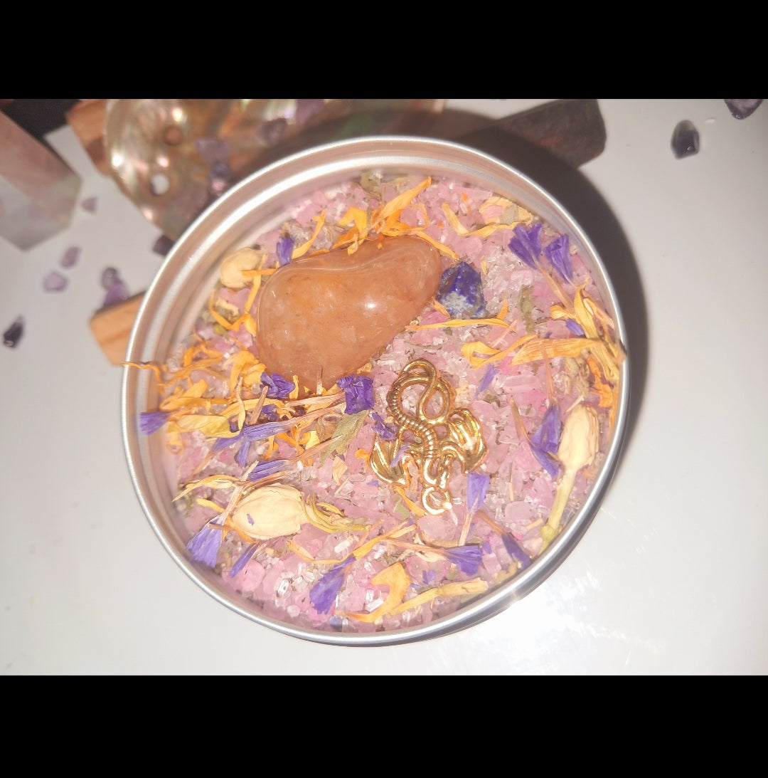 Strong Mind & Body & Soul & Energy Healing Ritual Spiritual Bath Jar & Crystals