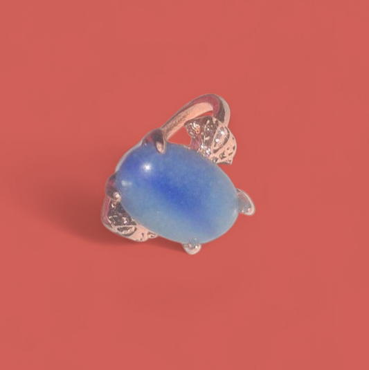 Lapis lazuli Crystal Ritual Ring
