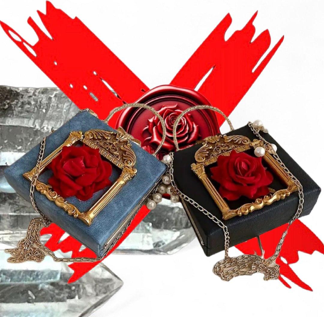 Angels Of Growth & Success & Protection - Black / Red / White / Gold Ritual Activated & Blessed Purse