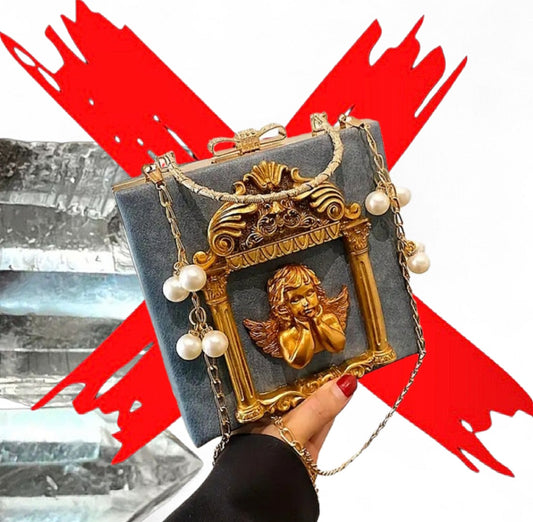 Guardian Angel Of Luck & Protection - Blue / White / Gold Ritual Activated & Blessed Purse