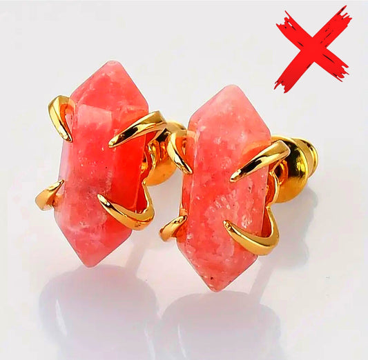 Pink Watermelon Crystal Energy Cloaking & Protection - Ritual Activated & Blessed Earrings