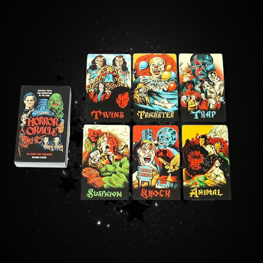 Horror Oracle Deck & Ritual Reading Elixir & Activated Crystal