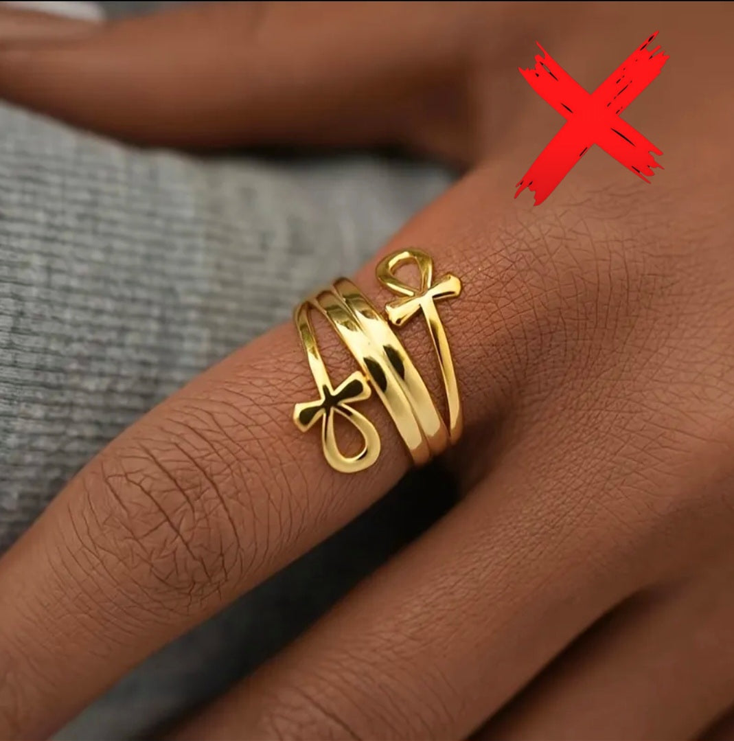 Egyptian Luck & Protection Energy Barrier - Ritual Ring - Only Good Can Come In & From - Activated & Blessed