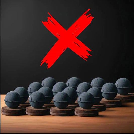 Karmic Repellent - Extremely Powerful Boundaries Activated & Blessed & Secured - Ritual Black All Natural Bath Bombs Set Of 16