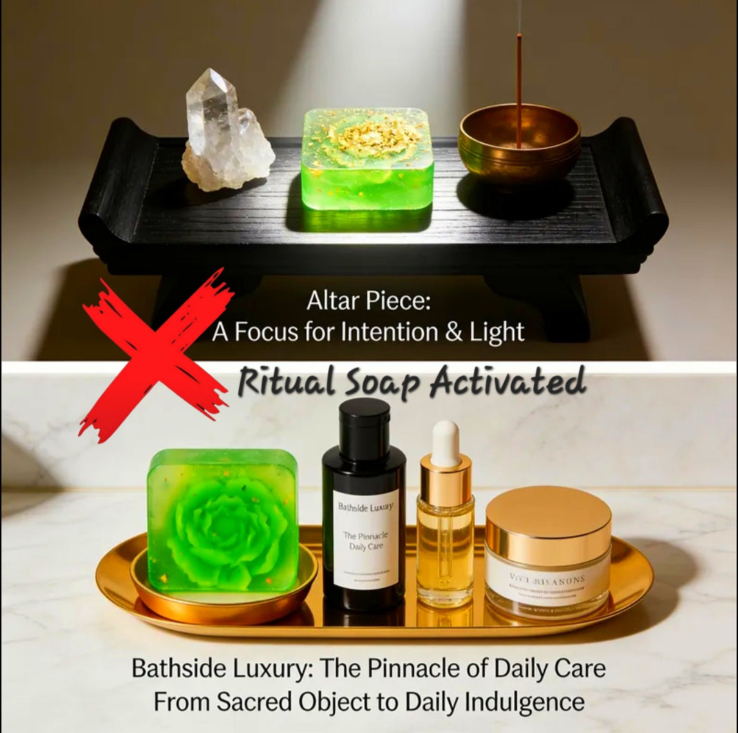 Golden Aftermath Of Warfare - Removal Of Blockages- Taking Back Power & Control - Lucky Shifting & Protecting Harmony / Blessings - Ritual Activated & Blessed Purple Golden Rose Soap