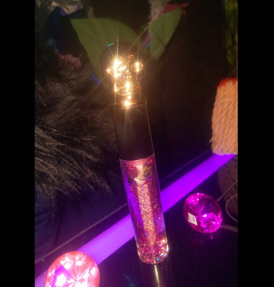 Pink Flame Ritual Golden Skull Color Changing Lip Stain & Gloss