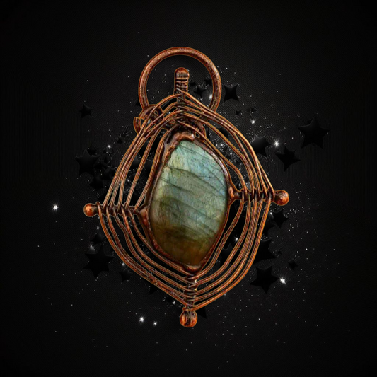 Web Of Abundance Labradorite - Powerful Ritual Activated & Blessed Necklace