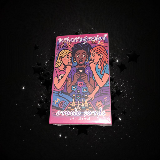 Whats Gossip Oracle Deck & Ritual Reading Elixir & Activated Crystal