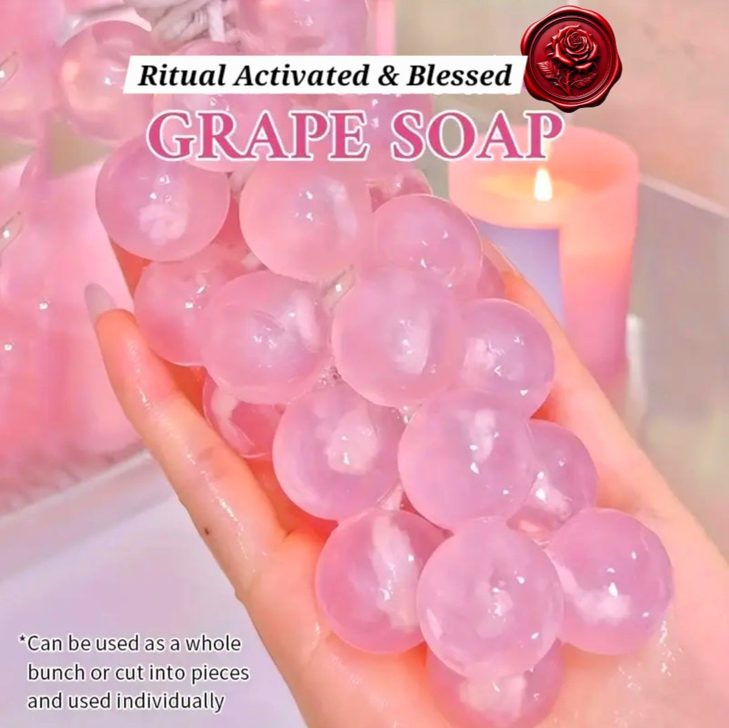 Dark Energy Warfare Cleanser & Illusion Destroyer - Ritual Soap Full Body Grape Activated & Blessed