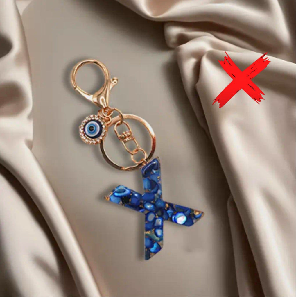 Evil Eye Energy Shielder - X - Ritual Activated & Blessed - Protection & Transmuting Keychain - Home, Vechile, Kids, Travels