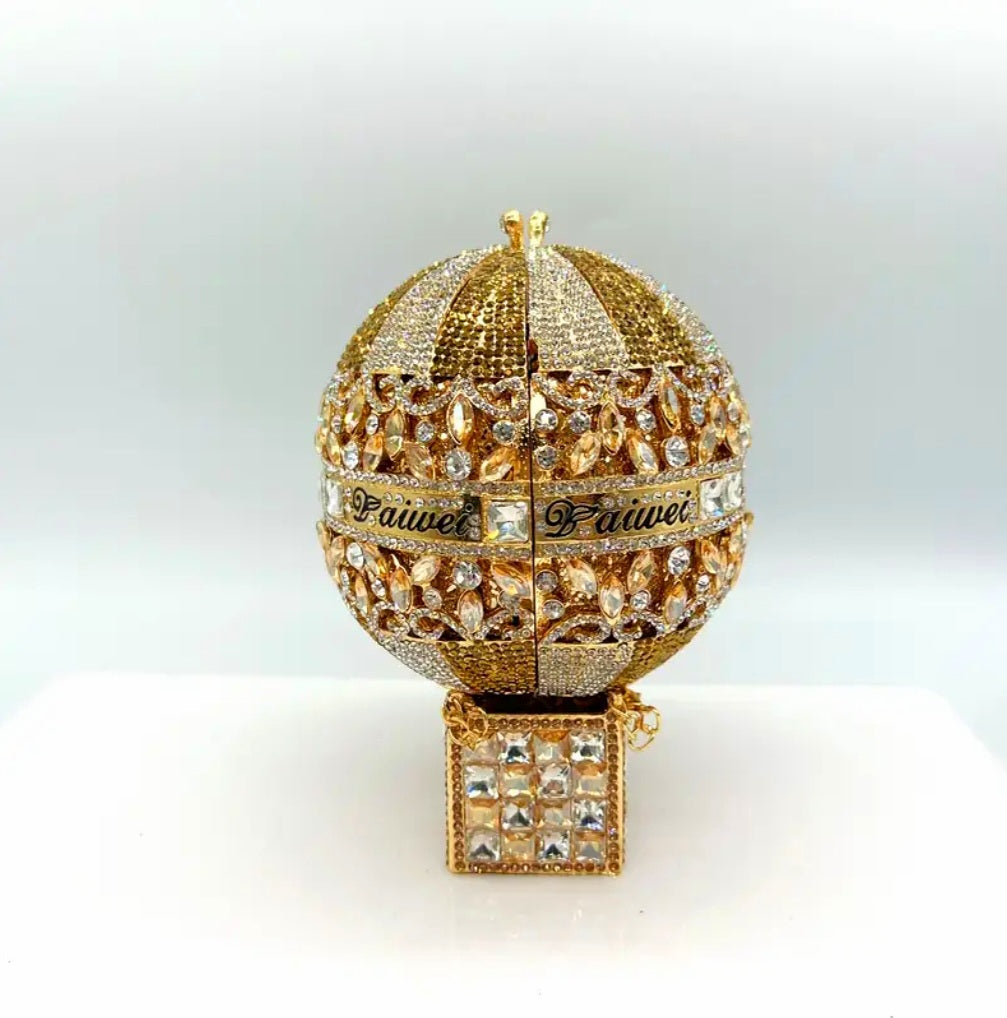 The Sky Isnt The Limit - Magnetic Abundance & Luck Transmuter - Gold / White Ritual Activated & Blessed Hot Air Ballon Purse